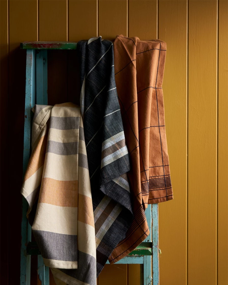 Robert Gordon Set Of 3 Archie Design Tea Towels - Kitchen Towels For Drying Dishes