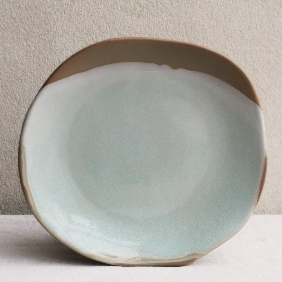 Robert Gordon 12-Piece Forager Dinner Set in Lagoon - Stoneware Plates, Bowls & Mugs