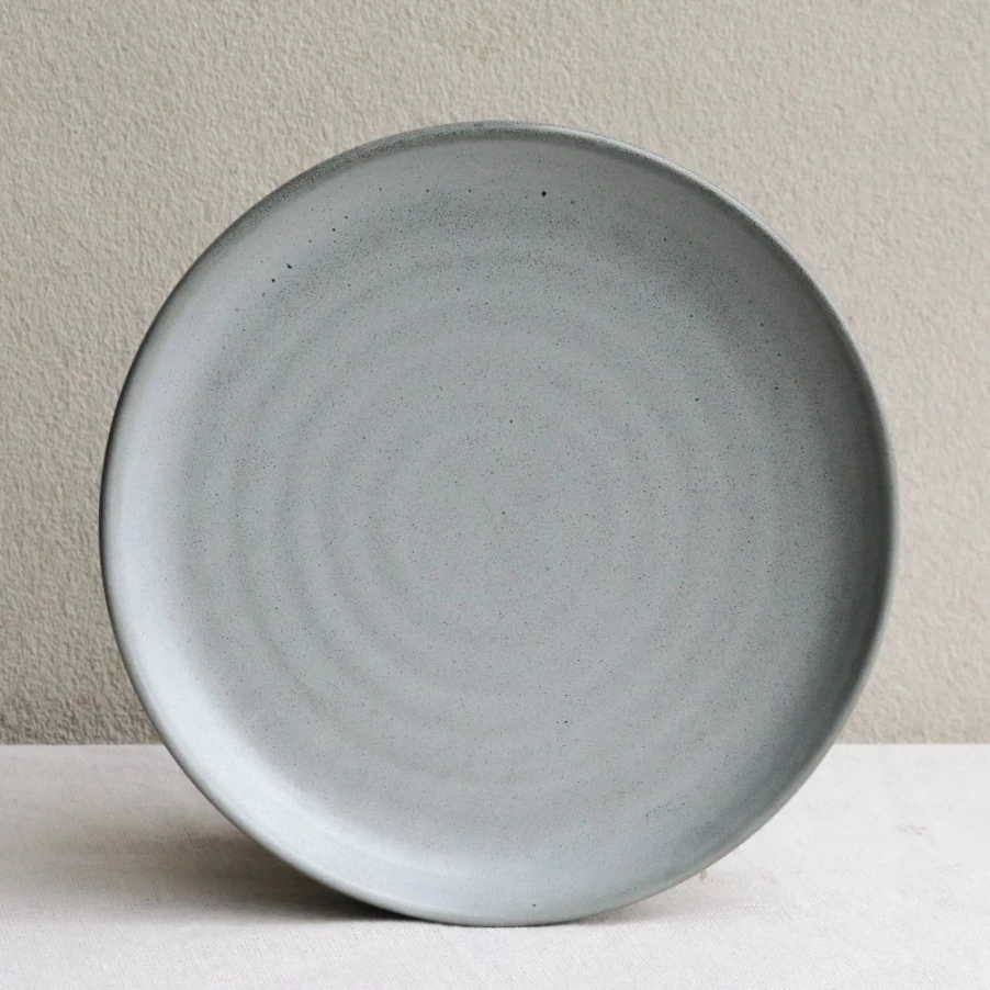 Robert Gordon 12-Piece Potters Collection Dinner Set in Grey Smoke - Stoneware Tableware
