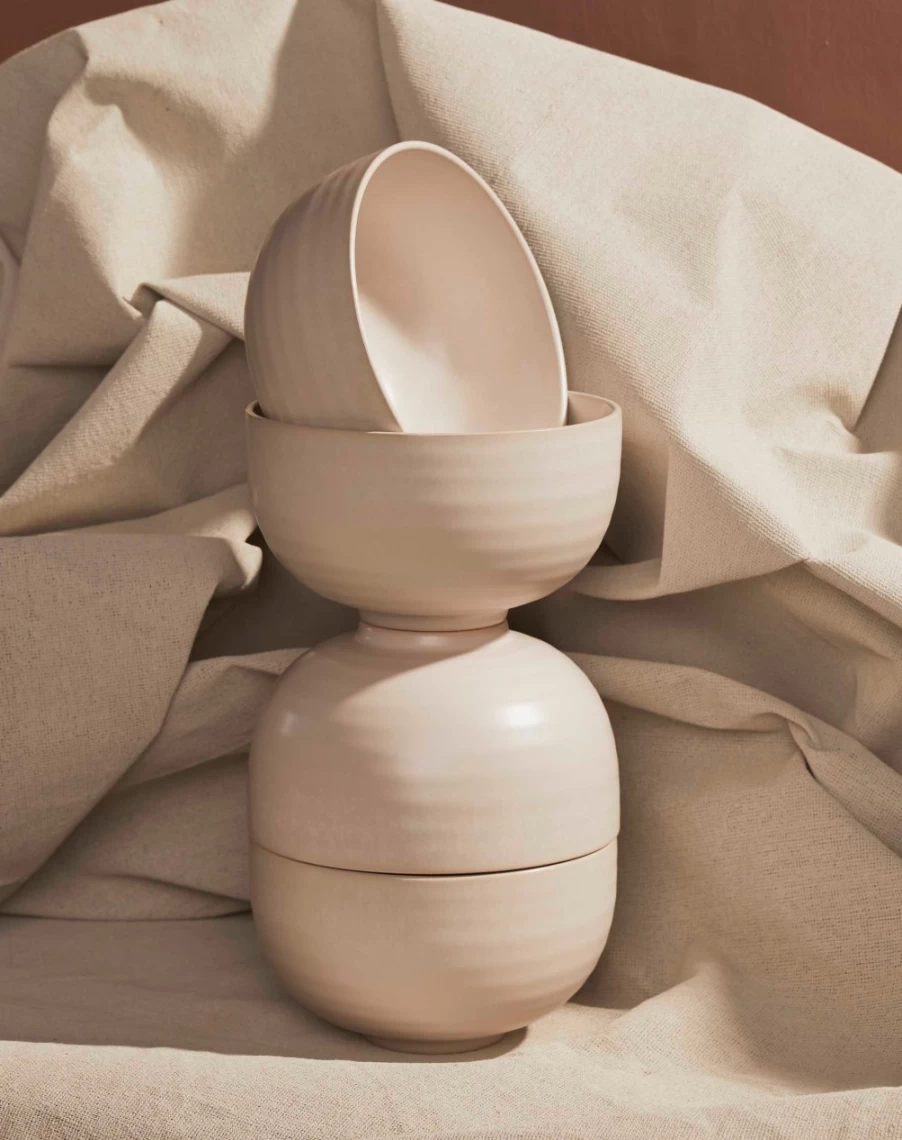 Robert Gordon Alchemy Noodle Bowls with Frost Glaze Ceramic Asian-Inspired Soup Bowls