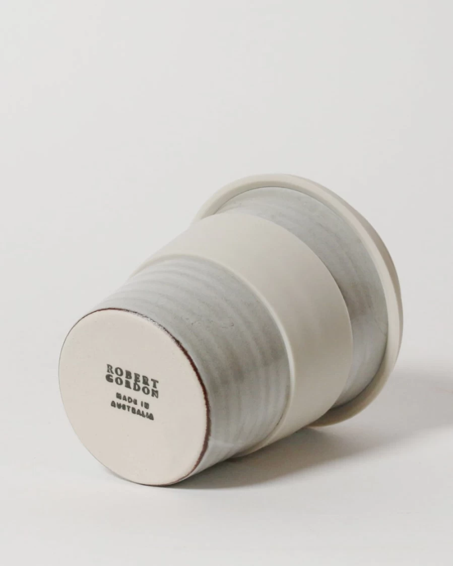 Robert Gordon Carousel Cup - Handcrafted Ceramic Saltbush Design Mug for Coffee & Tea